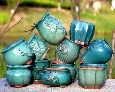 $9.99 • Buy Au Stock Hand Made Pottery Ceramic Plant Succulent Pots 027