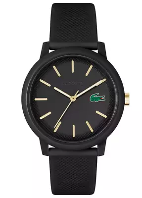 Unisex Lacoste 12.12 Watch - Black Dial Plastic/Resin Case Water Resistant • £45