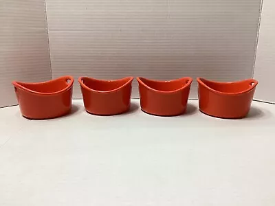 Rachel Ray Set Of 4 Orange Individual Casserole Stoneware Dishes 10oz • $22