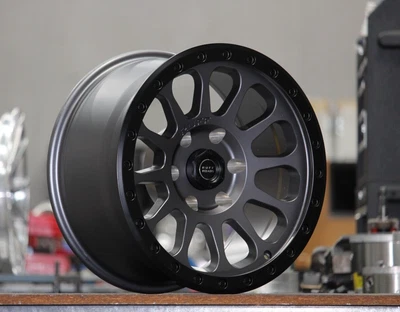 $1116 • Buy Fits HILUX 17 X9J 4x4 RUFF ROADS Wheels Gunmetal/BLK +18 Offset TUFF SET OF 4
