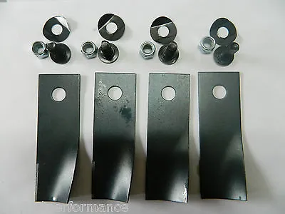 $19.95 • Buy LAWN MOWER BLADE KIT FOR ROVER MOWERS X 4 BLADES AND BOLTS AUSTRALIAN MADE