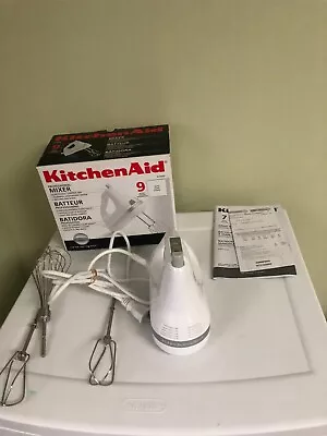 KitchenAid Ultra Power Plus 9 Speed Hand Mixer W 2 Beaters & 1 Whisker • $50