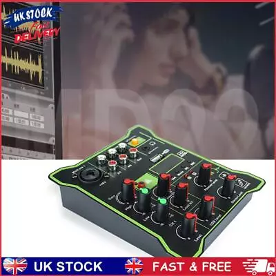 Mini Mixer Sound Board Mixing Console 5 Channel USB Computer Playback Recording • £27.39