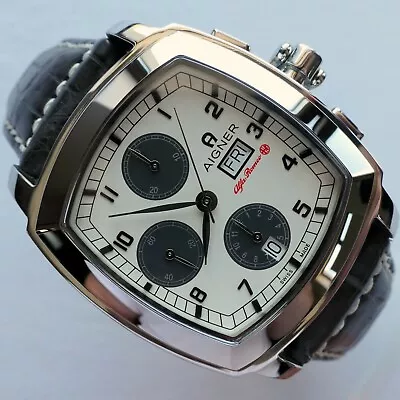 $1750 • Buy Alfa Romeo Aigner Classic Car Accessory Driver Automatic Chronograph Watch