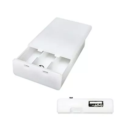 Usb Female Socket 3 Aa Battery Case White Battery Box Holder For 5v Usb Led Stri • $12.68