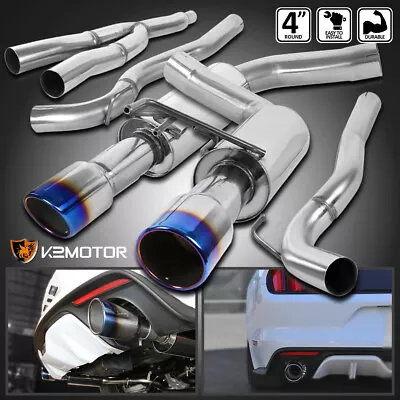 Fits 2015-2021 Ford Mustang 2.3L EcoBoost Burnt Tip Catback Exhaust Kit • $322.38