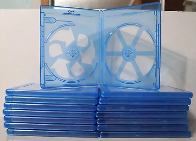 Viva Elite Eco 2-Disc Double 12.5mm Blu-ray Replacement Storage Cases Shells NEW • $12.98