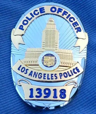 £55.46 • Buy Movie Badge L A P D Police OFFICER # 13918 Police Badge Brand USA