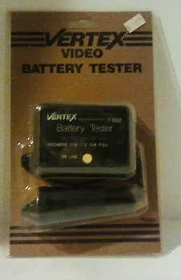 Vertex Video Battery Tester New In Package • $15.95