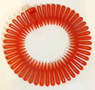 Red Flexi Comb Headband Hairband Non Slip Grip Alice Stretch Zigzag Hair Band • £2.17