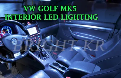 FOR VW GOLF MK5 Interior UPGRADE 2003-2008 COOL WHITE LED BULBS FULL LIGHT SET • $16.13