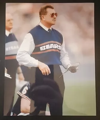 Mike Ditka 8x10 Glossy Photo Sidelines Coaching Bears Sweater • $3.96