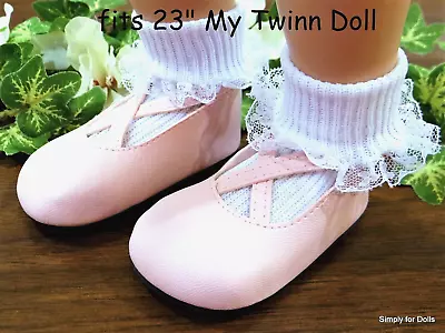 PINK Cris-Cros Ankle Strap DOLL SHOES Fits 23  MY TWINN DOLL CLOTHES • $7.98