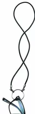 LaLoop 550 Eyeglass Necklace Black Antique Pewter 25 Inch 1.25 LA LOOP Authentic • $64.95