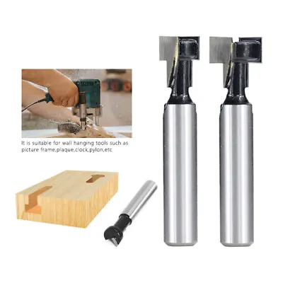 8mm Shank T-Slot Router Bit T Track Router Bit TCT Keyhole Carving Cutter Set  • $7.21