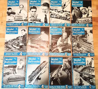 All 12 1951 Issues Of Model Railroader Magazine In Excellent Condition! • $16.99