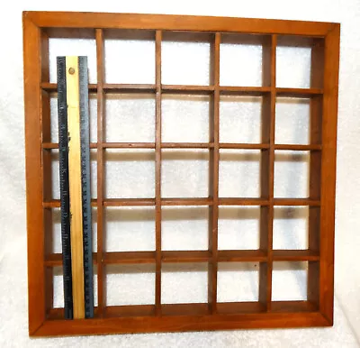 SALE VTG-Open Wood Printers Drawer Box Hanging/Standing Shadow Shelf 25 Spots • $24.99