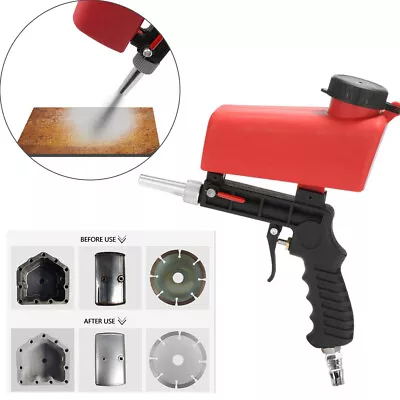 Media Spot Sand Blaster Gun Hand Held Portable Air Gravity Feed Sandblaster 21LB • $18.94