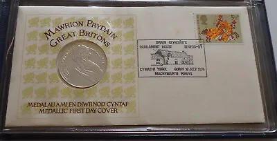 £24.95 • Buy 1974 Owen Glendower Silver Medal Cover PNC Great Britons Wales John Pinches