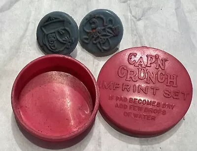 $9.99 • Buy Vintage Cap'n Crunch Imprint Stamp Set Captain Cereal Prize Premium Toy