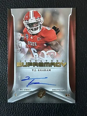 2012 SPx Signature Supremacy #SUPTG T.J. Graham Auto Bills • $2.99