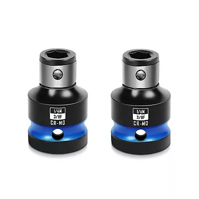 2PCS Impact Bit Holders 3/8 Inch Square Drive To 1/4 Inch Hex Socket Adapter... • $14.21