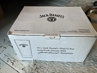12 Jack Daniel's Tennessee Honey Tall Drink Glasses Highball Tumbler 35cl JD • £38