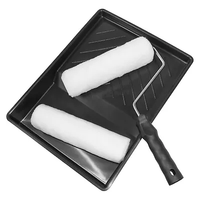 Stanley Paint Roller And Tray Set With 2 X 230mm 9  Sleeves DIY Home Decorating  • £10