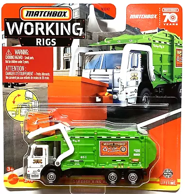 Matchbox Working Rigs Garbage King XL Garbage Truck Front Load 70th Anniversary • $21.98