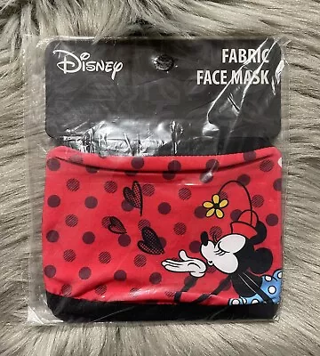 New Disney Minnie Mouse Fabric Face Mask Womens 14yrs + Cute! • $11.99