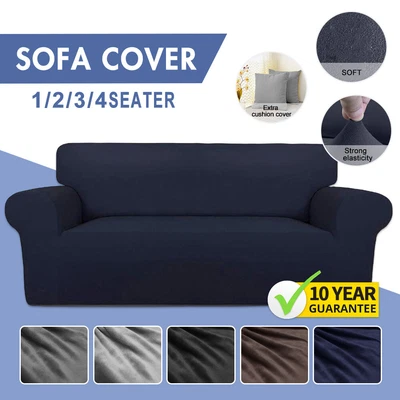 $20.99 • Buy Sofa Covers Stretch Lounge Slipcover Protector Chair Couch Cover 1 2 3 4 Seater