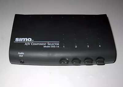 SIMA Component 4 AV Selector Audio Video Model SVS-14 Retro Game System Selector • $14.75