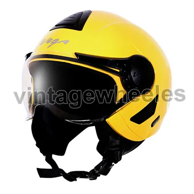 Vega Verve Yellow Open Face Helmet • $102.97