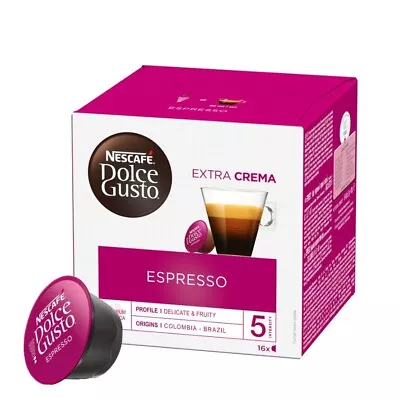 Nescafé Dolce Gusto ESPRESSO Coffee Pods 16 Pods/ 1 Box SHIPS FREE • $16.99