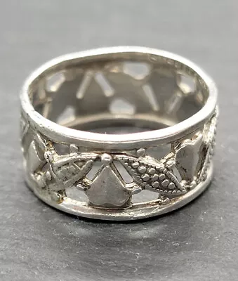 Vintage 925 Sterling Silver Ring  Size 4.5 • $25