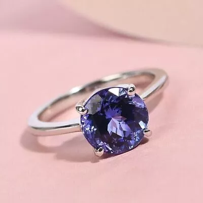 AAAA Tanzanite Solitaire Ring In Sterling Silver Tanzanite Ring Jewelry Ring • £70.40