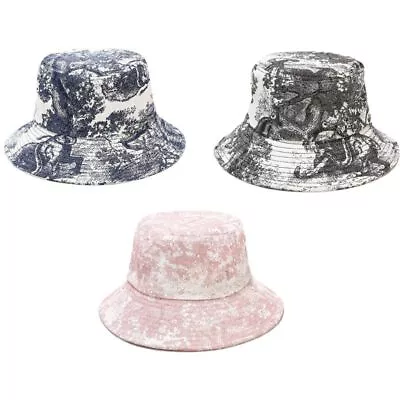 Unisex Ink Painting Vintage Bucket Hat Tie-Dye Printed Outdoor Fisherman • $23.25