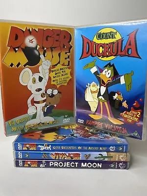 Danger Mouse Count Duckula DVD Lot X5 Bundle 1980's Cult Cartoon All Regions • £24.08