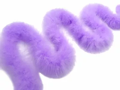 2 Yards - Lavender Turkey Medium Weight Marabou Feather Boa 25 Gram Mardi Gras • $11.33