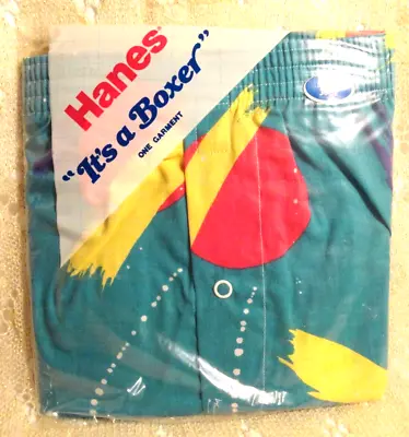 Vintage Mens Hanes Boxers Small 30-32 1 Pair.💪 • $29.99