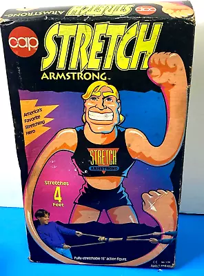 Vintage 1992 Stretch Armstrong 15  Action Figure Cap Toys Sealed MISB • $875