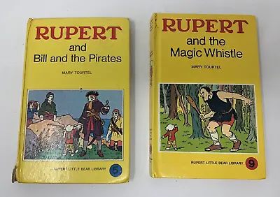 2 X Rupert Little Bear Library Nos 5 & 9  By Mary Tourtel Vintage • £10