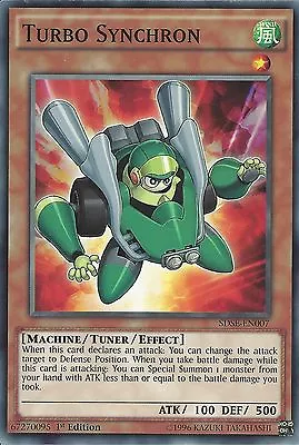 Yu-gi-oh Card: Turbo Synchron - Sdse-en007 1st Edition • £0.99