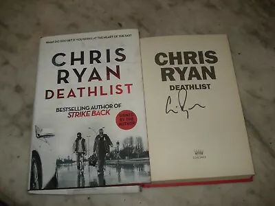 £20 • Buy DEATHLIST By CHRIS RYAN -SIGNED COPY 1ST EDITION HARDBACK 2016