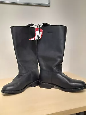 German Leather Jackboots UK Size 7 (260) • $168.84