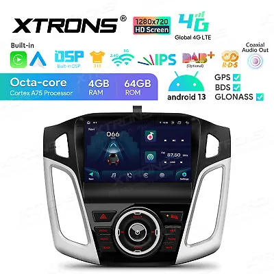 9  Android 13.0 Car Radio GPS Stereo 4+64GB DAB Head Unit For Ford Focus 2012-17 • $505.99