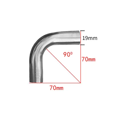 £6.12 • Buy Stainless Steel Elbow 90 Degree Mandrel Bend 90° Pipe Polished Tube DIY New
