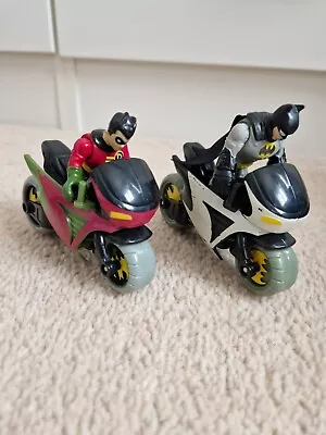 Imaginext Batman And Robin Motorbikes And Figures • £8