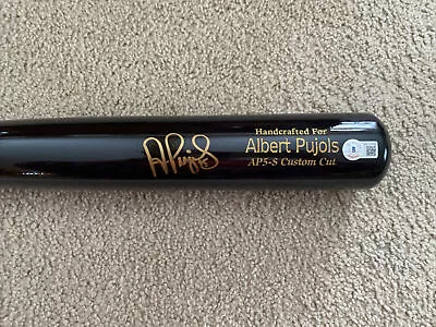 Albert Pujols Autographed Signed Black Marucci Bat Cardinals Beckett • $899.95