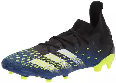 Adidas Men Freak .3 Firm Ground Soccer Shoe  FY0610 Black/White/Solar Yellow • $50